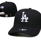 new era los angeles dodgers 9forty snapback black front