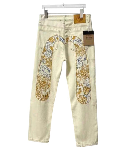 Evisu Vintage Denim Jean brodés hauts 'Rosybrown'