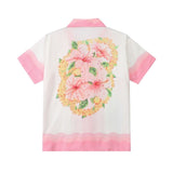Wang Yibo ensemble chemise à manches courtes et short floral