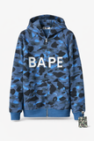 BAPE Color Camo Bape Swarovski Full Zip Hoodie Navy BAPE
