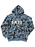 BAPE Color Camo Bape Swarovski Full Zip Hoodie Navy