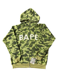 BAPE Color Camo Bape Swarovski Full Zip Hoodie Green