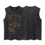 T-shirt Sleeveless Tank Co Head Hunter Tropical détail du design graphique