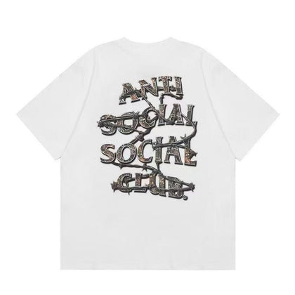 Anti Social Social Club Buck Tee Black vue de face