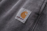 Carhartt Sweatpants Grey détail du pantalon gris