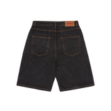 Corteiz Island Baggy Denim Short Washed Black porté look urbain