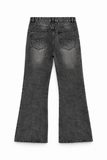 Washed Black Flare Jeans coupe évasée style streetwear premium