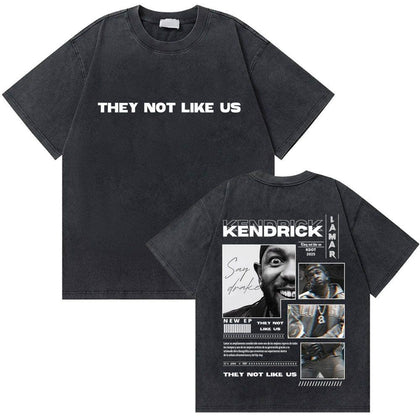 Kendrick Lamar They Not Like Us T-Shirt Vintage Black Sneaker6ix Shop