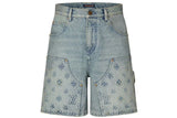 Louis Vuitton Denim Carpenter Shorts Blue