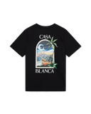 Casablanca La Night Short Sleeve T-shirt Black - vue d’ensemble
