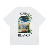 Casablanca La Night Short Sleeve T-shirt White - vue d’ensemble