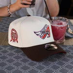 New Era 9Forty A-frame Anaheim Angels 50Th Anniversary Two Tone / Scarlet Red UV Snapback