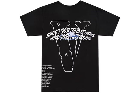 Pop Smoke x Vlone Tracklist Tee Black