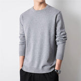 Pull Tricoté Couleur Unie Slim Gris - Sneaker6ix Shop - Dakar