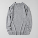 Pull Tricoté Couleur Unie Slim Gris - Sneaker6ix Shop - Dakar