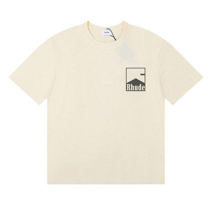 RHUDE Chevron logo-print cotton T-shirt vue de face