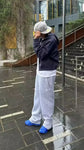 SU Jogging Baggy Y2K Gray