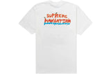 T-shirt Supreme Manhattan blanc coupe classique