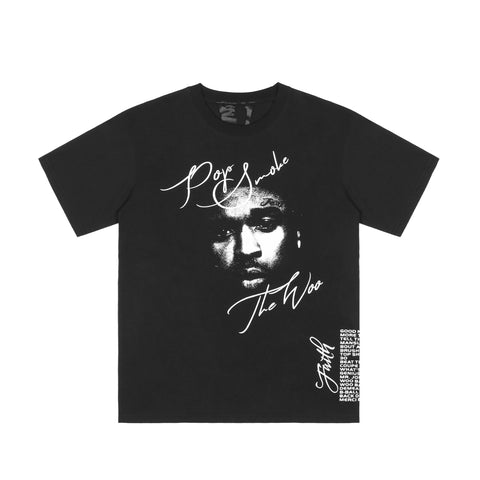 T-shirt Pop Smoke x Vlone Faith noir