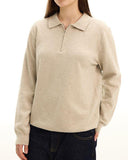 This Is Comfort Fit Project Sweater Thin Loose Half-zip Stretch Coton Amende This Is Comfort Fit Project