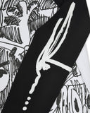 Trapstar X Slawn Czarny/Biały -Waffle L/S Top Trapstar