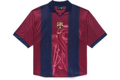 Maillot Travis Scott FC Barcelona rétro 2000-2001 squelette multicolore
