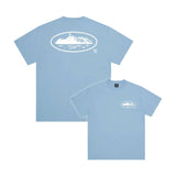 Vue frontale Corteiz OG Island Tee 'Baby Blue'
