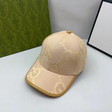 Gucci casquette en toile Jumbo GG Jaune