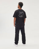 UNDEFEATED SS25 five bar American retro classic hollowed out logo t-shirt