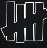 UNDEFEATED SS25 five bar American retro classic hollowed out logo t-shirt