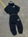 Corteiz Satin C Star Appliqué Tracksuit 'Black' Corteiz