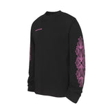 Chrome Hearts Matty Boy Shoulder Logo Thermal L/S T Shirt Noir/Rose Chrome Hearts