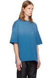 AMIRI Blue MA Quad Oversized T-shirt – Coupe oversize sur mannequin