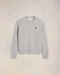 AMI Paris Sweatshirt Gris Ami de Coeur en coton