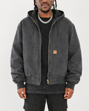 carhartt charcoal jacket streetwear outfit sneaker6ix.shop dakar