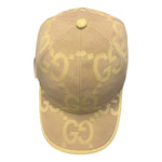 Gucci casquette en toile Jumbo GG Jaune