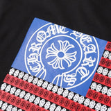 détail logo dagger chrome hearts american flag tee