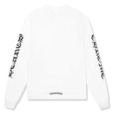 Chrome Hearts 1988 Neck Logo L/S White Black T Shirt Chrome Hearts