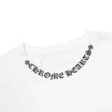 Chrome Hearts 1988 Neck Logo L/S White Black T Shirt Chrome Hearts