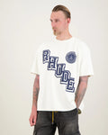 Rhude Men's Blue Collegiate Crest T-Shirt