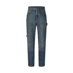 Louis Vuitton Pantalon carpenter en denim blue