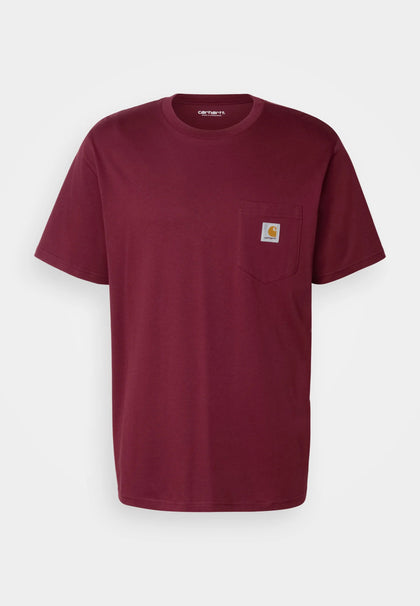 Carhartt WIP T-shirt Pocket basique malbec Carhartt Wip