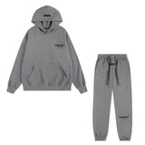 essentials fear of god gris foncé tracksuit vue face
