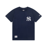new era yankees tee navy blue face