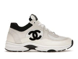 Chanel Low Daim Blanc Noir Chanel