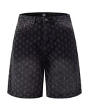 jean short noir à étoiles CARVED