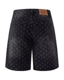 short jean noir streetwear homme