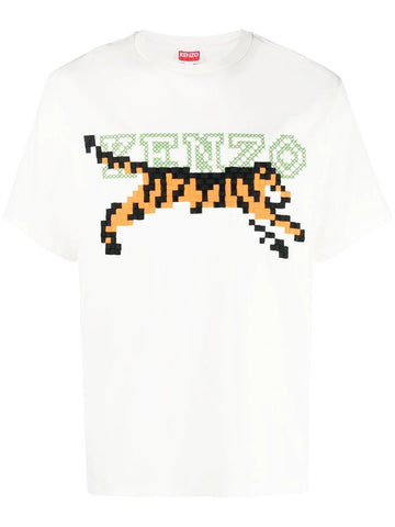 Kenzo T-shirt 'Kenzo Pixel' Blanc