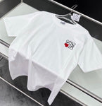 LOEWE t-shirt blanc en coton à logo brodé