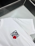 LOEWE t-shirt blanc en coton à logo brodé